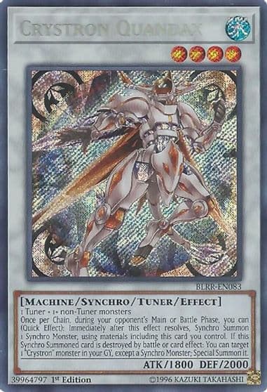 Crystron Quandax Battles of Legend: Relentless Revenge Yu-Gi-Oh! card