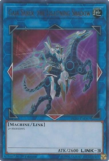 Gaia Saber the Lightning Shadow Battles of Legend: Relentless Revenge Yu-Gi-Oh! card