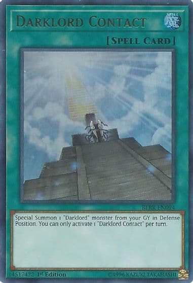 Darklord Contact Battles of Legend: Relentless Revenge Yu-Gi-Oh! card