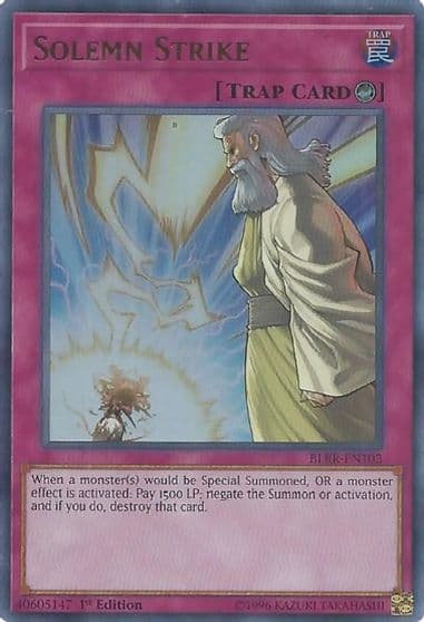 Solemn Strike Battles of Legend: Relentless Revenge Yu-Gi-Oh! card