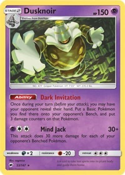 Dusknoir (SM Burning Shadows) Deck Exclusives Pokemon card