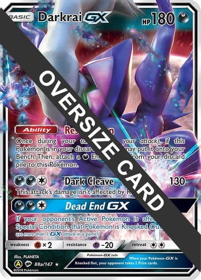 Darkrai GX - 88a/147 Jumbo Cards Pokemon card