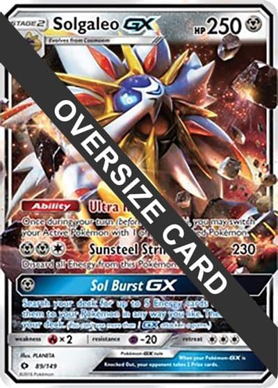 Solgaleo GX Jumbo Cards Pokemon card