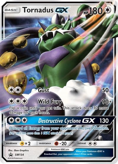 Tornadus GX - SM134 SM Promos Pokemon card