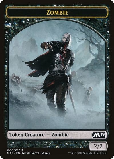 Zombie Token Core Set 2019 Magic card
