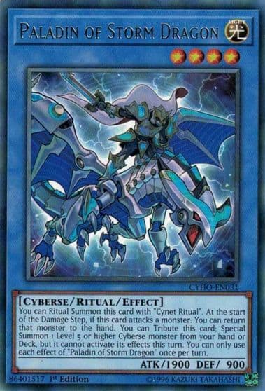 Paladin of Storm Dragon Cybernetic Horizon Yu-Gi-Oh! card
