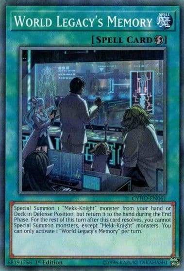 World Legacys Memory Cybernetic Horizon Yu-Gi-Oh! card
