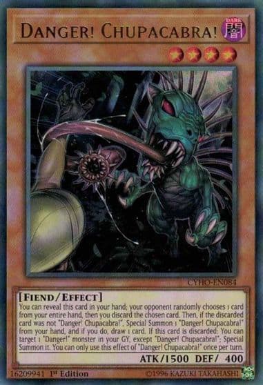 Danger Chupacabra Cybernetic Horizon Yu-Gi-Oh! card