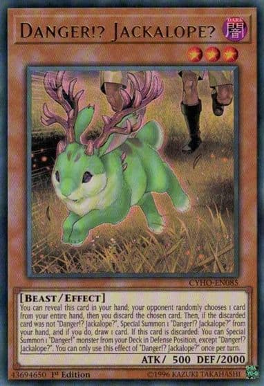 Danger Jackalope Cybernetic Horizon Yu-Gi-Oh! card