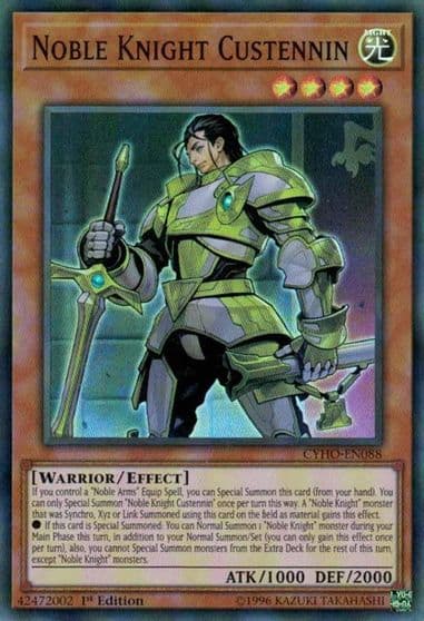 Noble Knight Custennin Cybernetic Horizon Yu-Gi-Oh! card