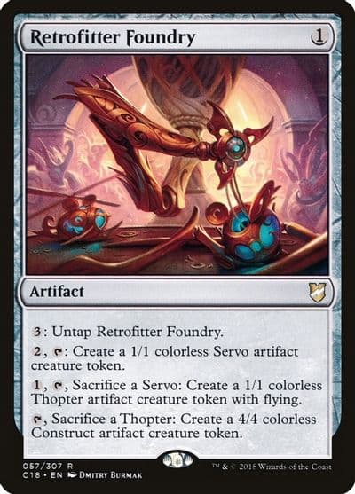 Retrofitter Foundry Commander 2018 Magic card