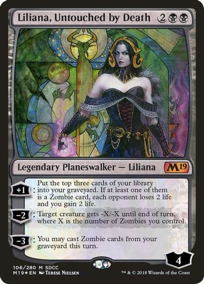Liliana Untouched by Death SDCC 2018 Exclusive Media Promos Magic card