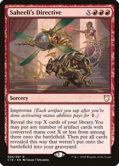 Saheelis Directive Commander 2018 Magic card