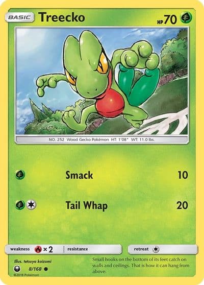 Treecko (8) SM - Celestial Storm Pokemon card