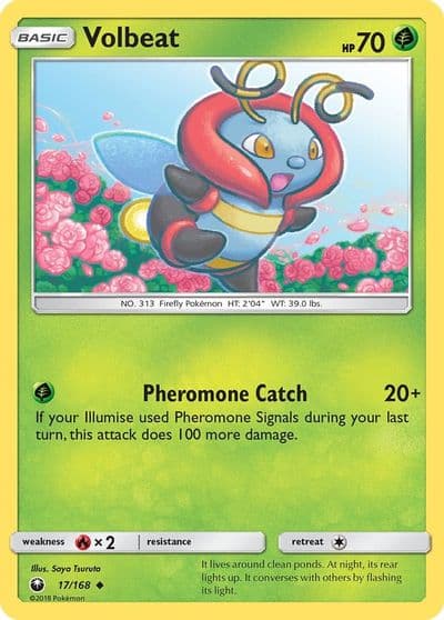 Volbeat SM - Celestial Storm Pokemon card