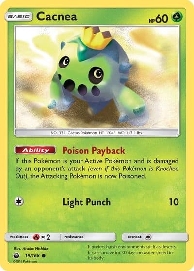 Cacnea SM - Celestial Storm Pokemon card