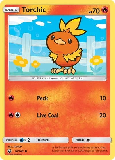 Torchic (26) SM - Celestial Storm Pokemon card