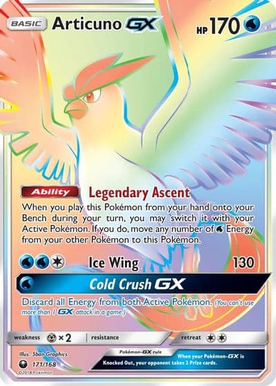 Articuno GX (Secret) SM - Celestial Storm Pokemon card