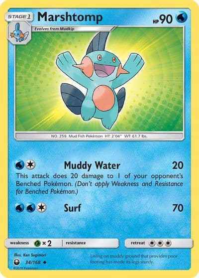 Marshtomp SM - Celestial Storm Pokemon card