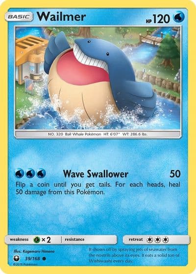 Wailmer SM - Celestial Storm Pokemon card