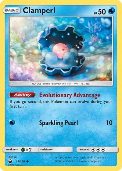 Clamperl SM - Celestial Storm Pokemon card