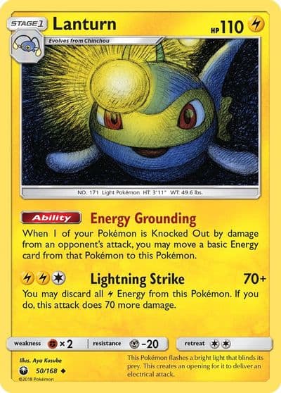 Lanturn SM - Celestial Storm Pokemon card