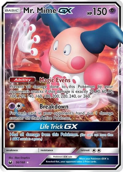 Mr. Mime GX SM - Celestial Storm Pokemon card