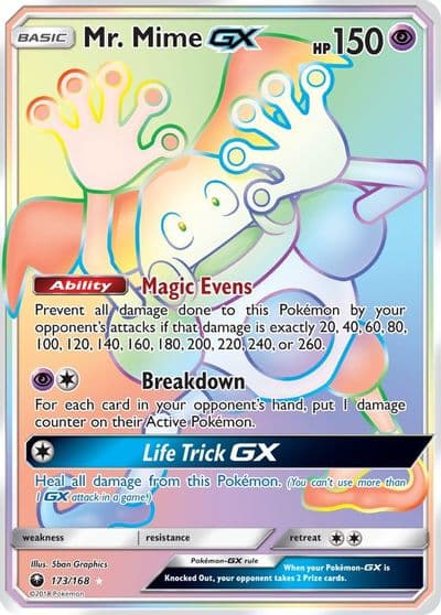 Mr. Mime GX (Secret) SM - Celestial Storm Pokemon card