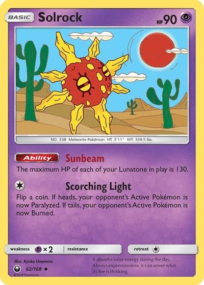 Solrock SM - Celestial Storm Pokemon card
