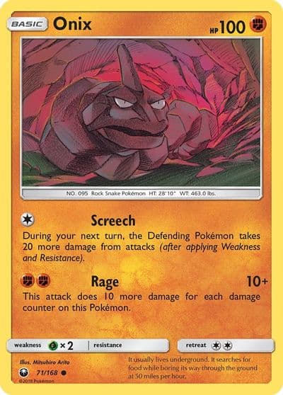 Onix SM - Celestial Storm Pokemon card