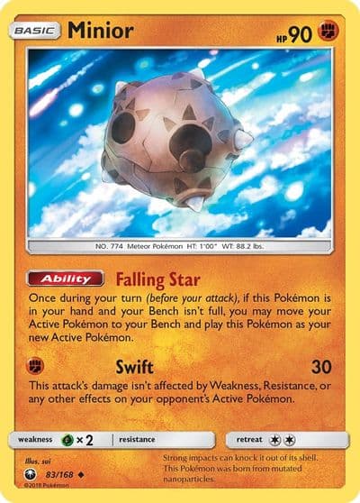 Minior SM - Celestial Storm Pokemon card