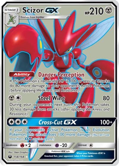Scizor GX (Full Art) SM - Celestial Storm Pokemon card