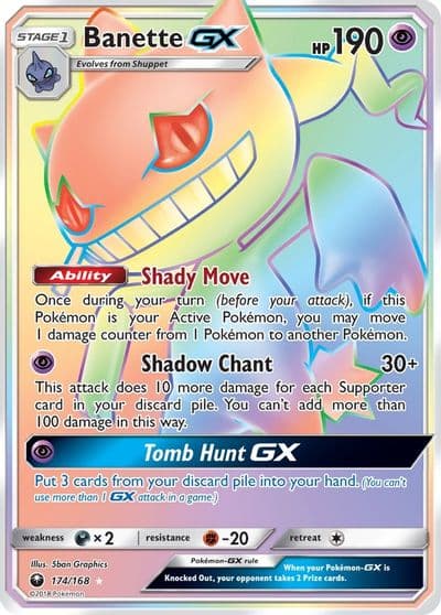 Banette GX (Secret) SM - Celestial Storm Pokemon card