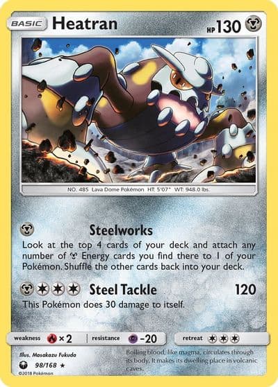 Heatran SM - Celestial Storm Pokemon card
