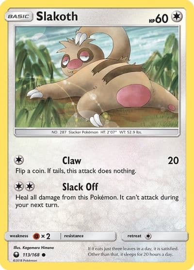 Slakoth SM - Celestial Storm Pokemon card