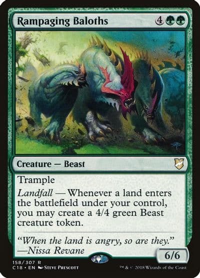 Rampaging Baloths Commander 2018 Magic card