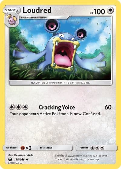 Loudred SM - Celestial Storm Pokemon card