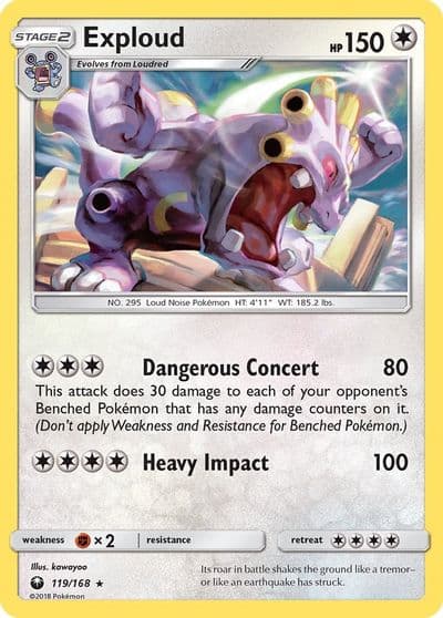 Exploud SM - Celestial Storm Pokemon card
