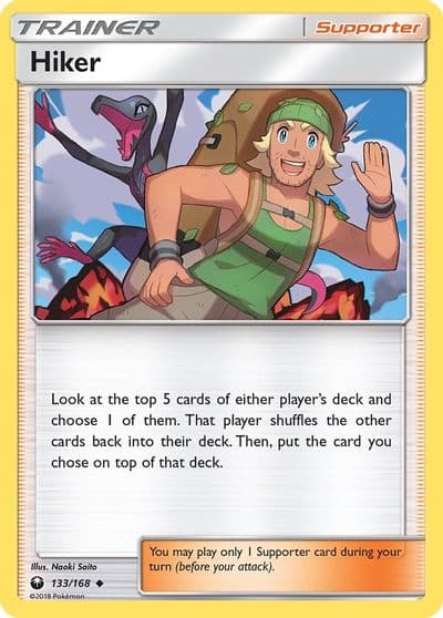 Hiker SM - Celestial Storm Pokemon card