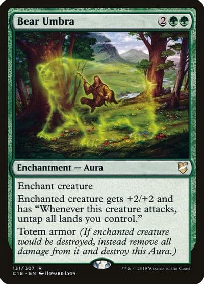 Bear Umbra Commander 2018 Magic card