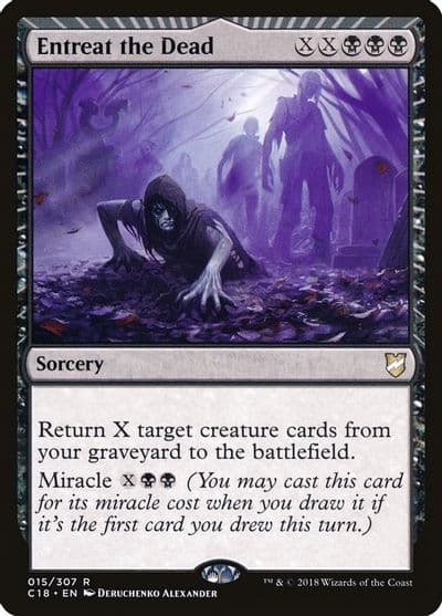Entreat the Dead Commander 2018 Magic card