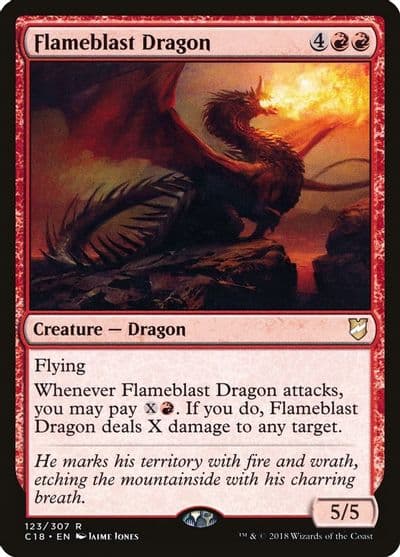 Flameblast Dragon Commander 2018 Magic card
