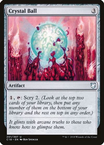 Crystal Ball Commander 2018 Magic card