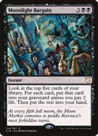 Moonlight Bargain Commander 2018 Magic card