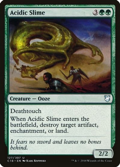 Acidic Slime Commander 2018 Magic card