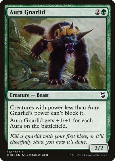 Aura Gnarlid Commander 2018 Magic card