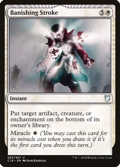 Banishing Stroke Commander 2018 Magic card