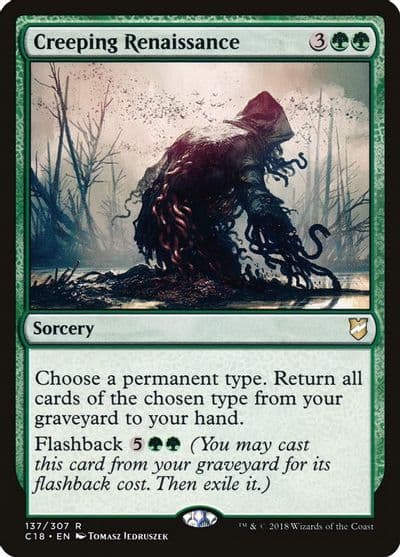 Creeping Renaissance Commander 2018 Magic card