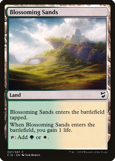 Blossoming Sands Commander 2018 Magic card