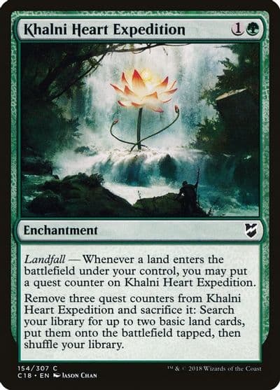 Khalni Heart Expedition Commander 2018 Magic card